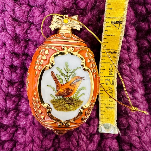 DANBURY MINT PAINTED BUNTING BIRDS OF SPLENDOR Ornament Cottagecore Birdwatcher - Picture 7 of 8